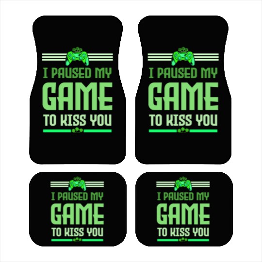 I Paused My Game To Kiss You Irish Retro Gamer Car Mats