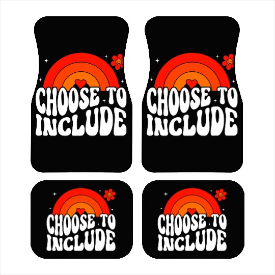 Choose To Include For Autism Teacher Car Mats
