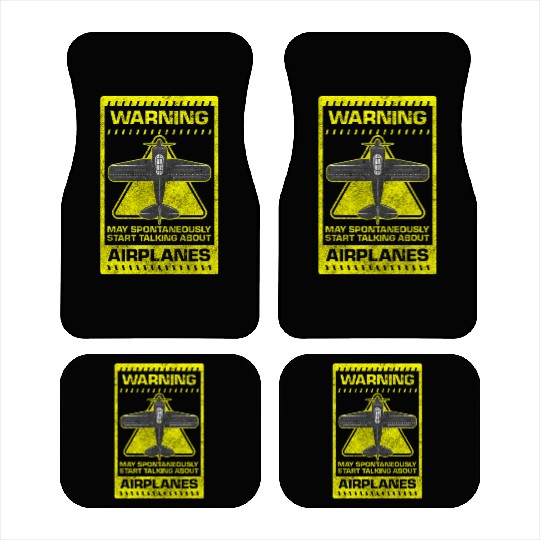 Pilot Glider Flight Model Aircraft Car Mats