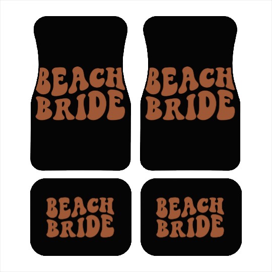 Beach Bride Terracotta Burnt Orange Car Mats