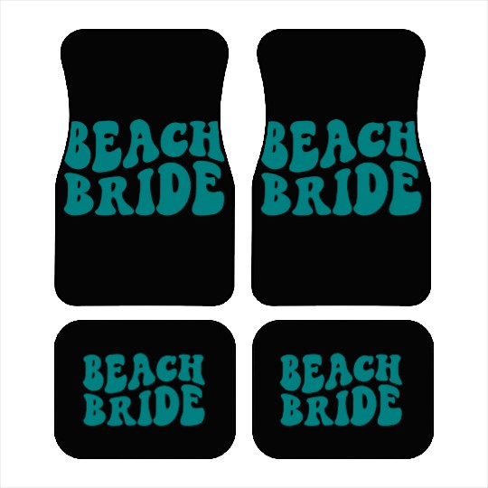 Beach Bride Teal Beach Theme Bachelorette Car Mats