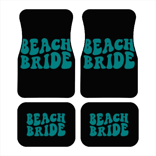 Beach Bride Teal Beach Theme Bachelorette Car Mats