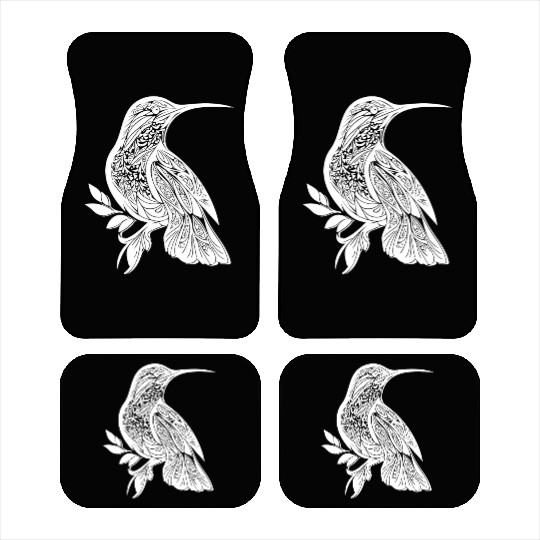 Exotic Tattoo Hummingbird Tribal Style Wings Car Mats