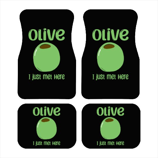 Green Olive Lover Quote Car Mats