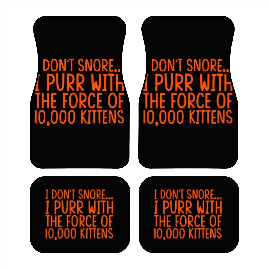 I Purr With The Force Of 10,000 Kittens 2 Car Mats