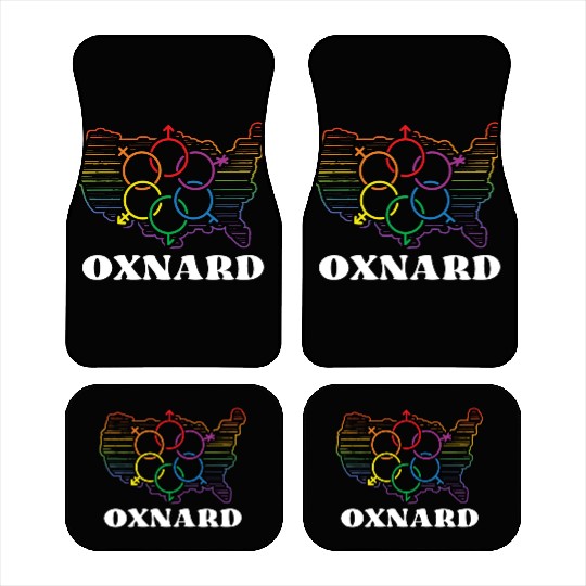 Oxnard Pride Month Pride Flag LGBT Community LGBTQ Car Mats