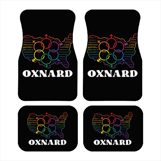 Oxnard Pride Month Pride Flag LGBT Community LGBTQ Car Mats