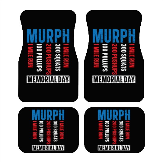 Patriotic Veteran USA Flag American Memorial Day Car Mats