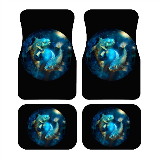 Pisces zodiac sign Car Mats