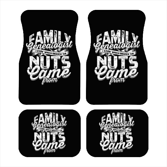 Genealogy Family Historian Ancestry Genealogist Car Mats