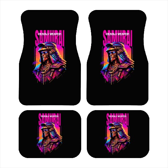 Samurai Cyber Warrior Gift Idea Car Mats