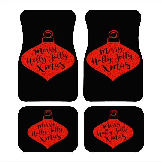 Merry Holly Jolly Xmas Car Mats