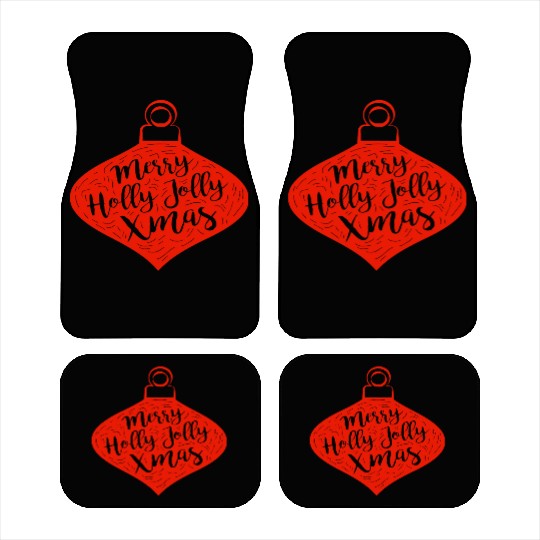 Merry Holly Jolly Xmas Car Mats