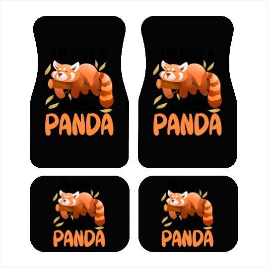 Red Panda Bored Cute Animal Lazy Animal Lover Car Mats