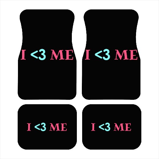 I love me, Heart, Positive, Cool, Stylish,Teens Car Mats