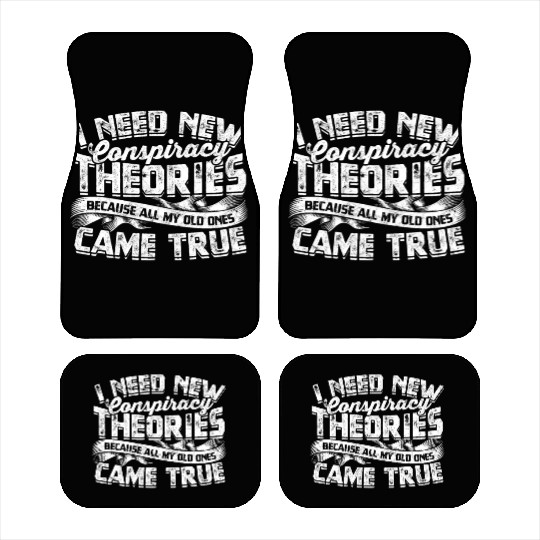Conspiracy Theorist Theory Science Fiction Car Mats