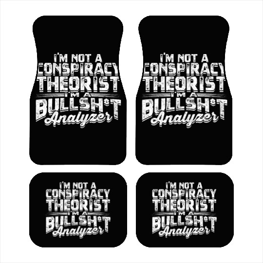 Conspiracy Theorist Theory Science Fiction Car Mats