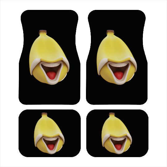 Funny banana laughs Car Mats