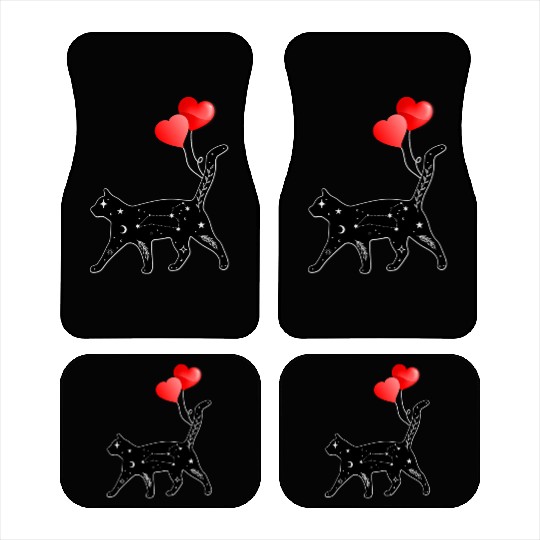 Funny Sarcasm Vintage Mystic Black Cat Lover Women Car Mats