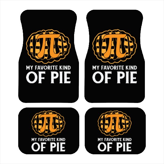 Pi Day Pie Math Number Pi Symbol Food Car Mats