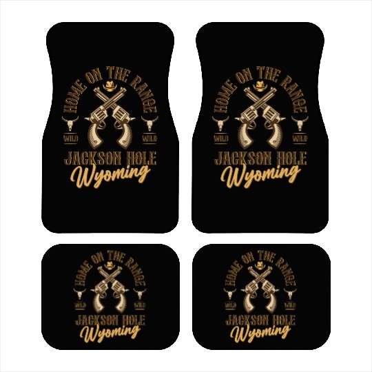 Jackson Hole Wyoming wild west town Car Mats