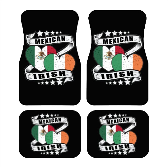 Half Irish Half Mexican Car Mats for kids