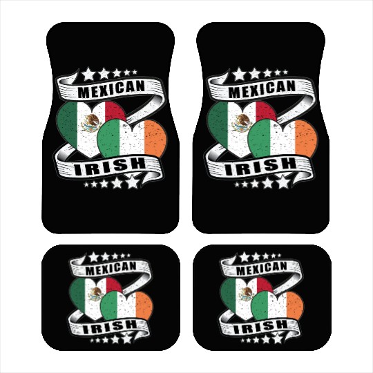 Half Irish Half Mexican Car Mats for kids