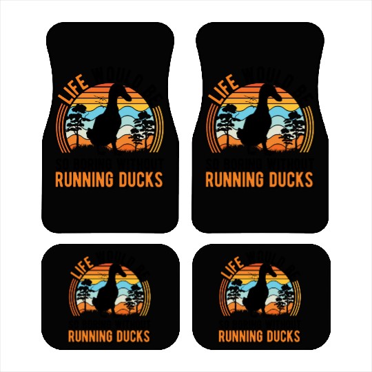 Indian Runner Gift Running Duck Car Mats