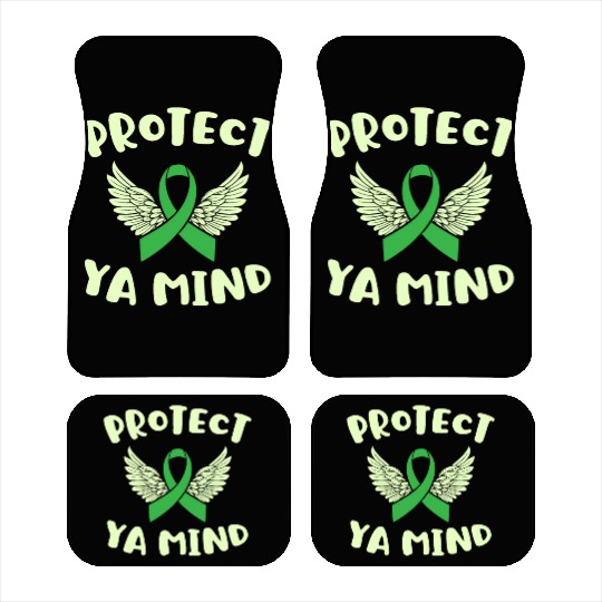 Protect Ya Mind Mental Health Awareness Depression Car Mats