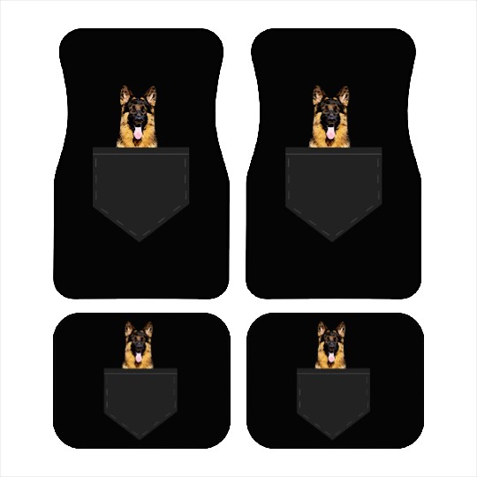 Pocket German Shepherd Car Mats