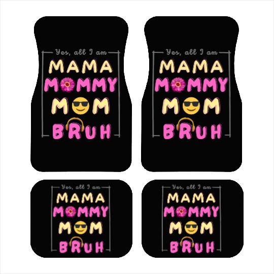 Cool Ma Ma Mama Mommy Mom Bruh Funny Mother's Day Car Mats