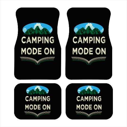 Camping Mode On Wildlife Nature Lover Outdoor Tree Car Mats