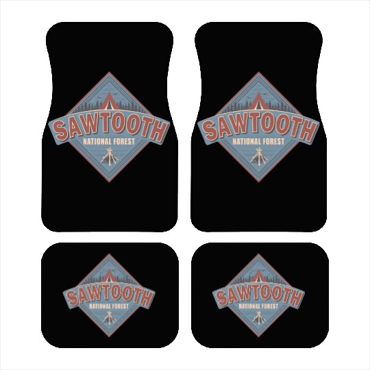 Sawtooth National Forest Idaho Vintage US Camping Car Mats