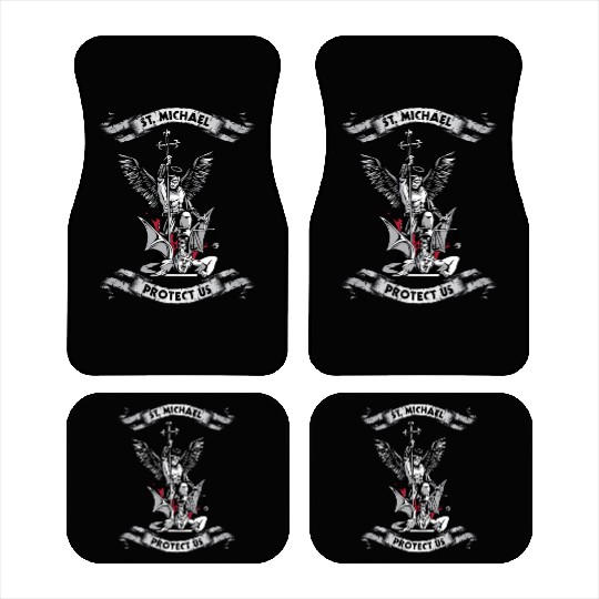 Archangel Saint Michael Protect Us Defend Us Long Car Mats