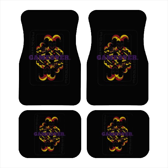 GAME OVER Joker Playing Card Car Mats