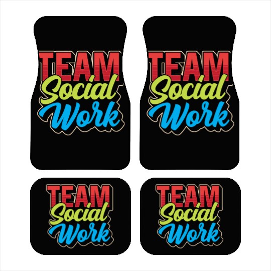 Team Social Work Graduation Worker Job Car Mats