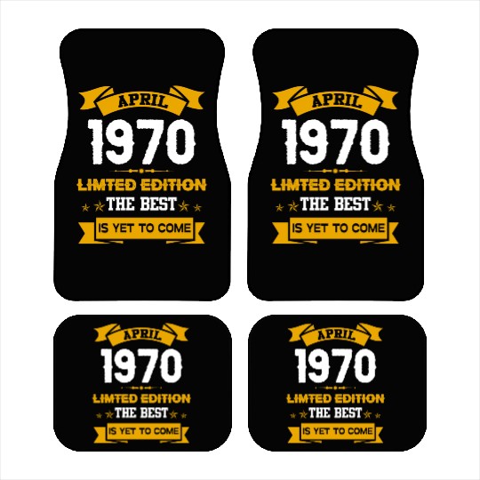 April 1970 Birthday Surprise Car Mats