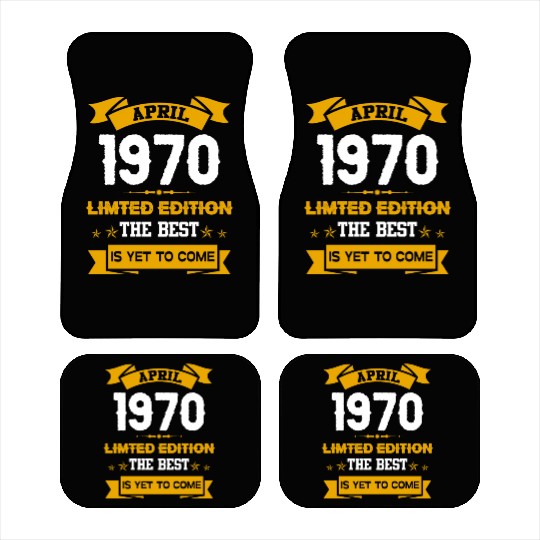 April 1970 Birthday Surprise Car Mats