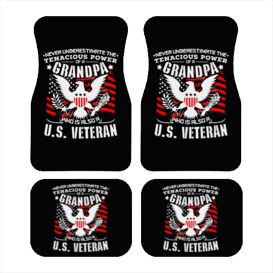 US Army Navy Marine Veteran Car Mats