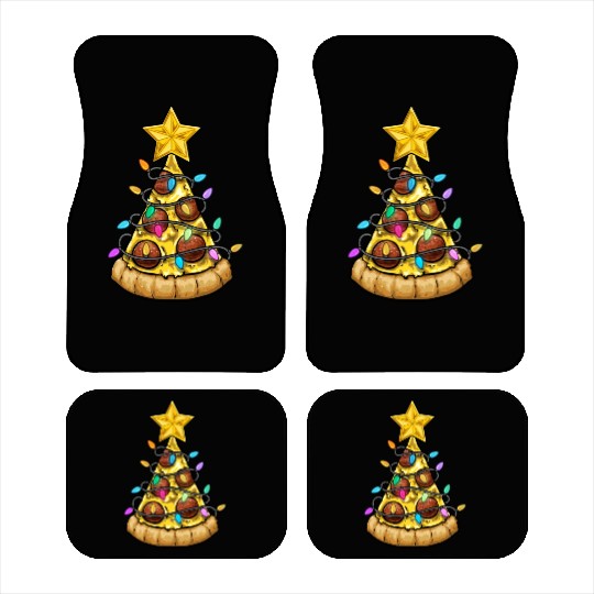 Christmas Pizza Christmas Light Car Mats