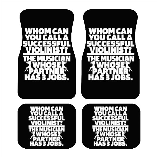 Violin Violinist Hilarious Car Mats