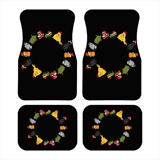 Christmas Holidays Cute Animals Stars Candy Canes Car Mats