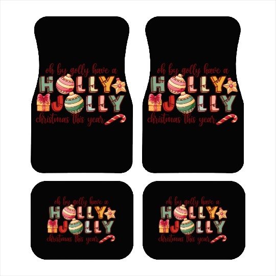 Have A Holly Jolly Christmas Car Mats