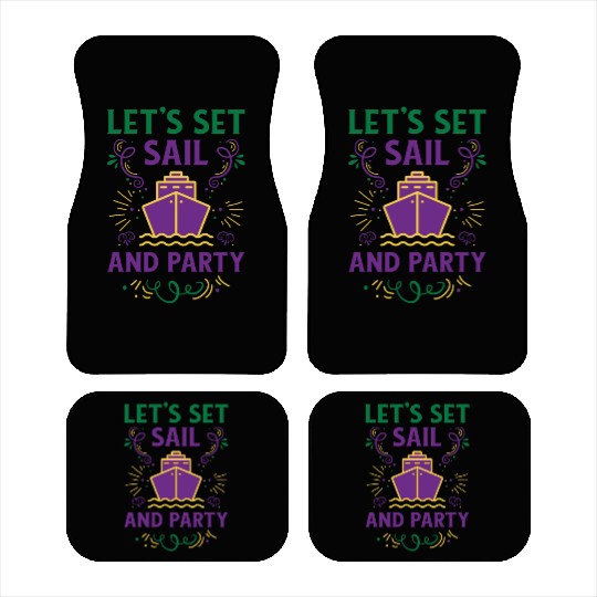 Mardi Gras Cruise Ship Carnival Cruising Party Car Mats