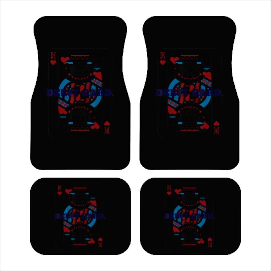 DEBIT CARD King of Hearts Playing Card Car Mats