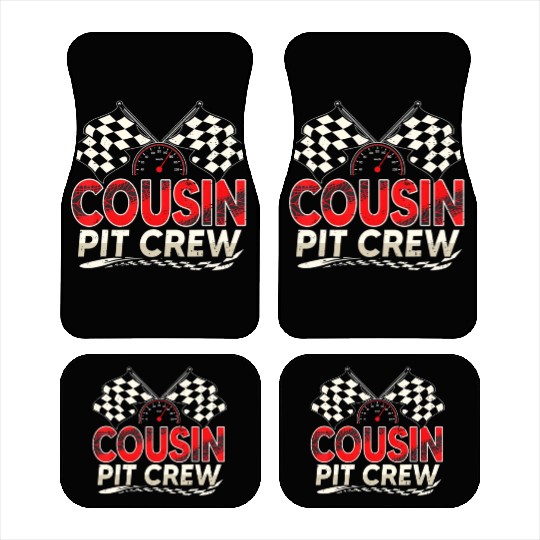 Funny Cousin Pit Crew Race Car Lover Racing Famil Car Mats