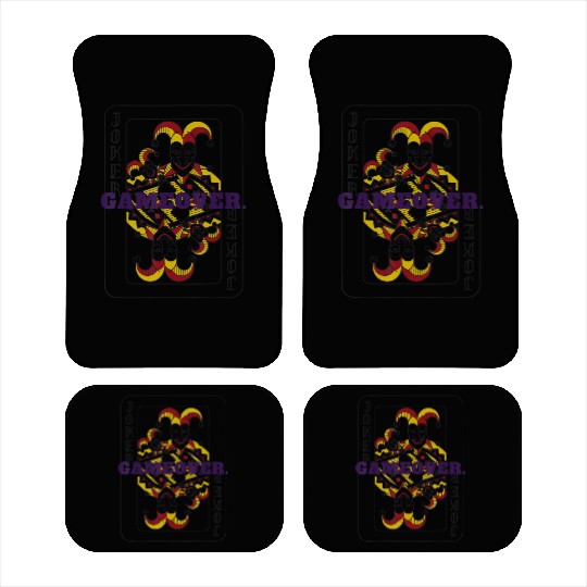 GAME OVER Joker Playing Card Car Mats