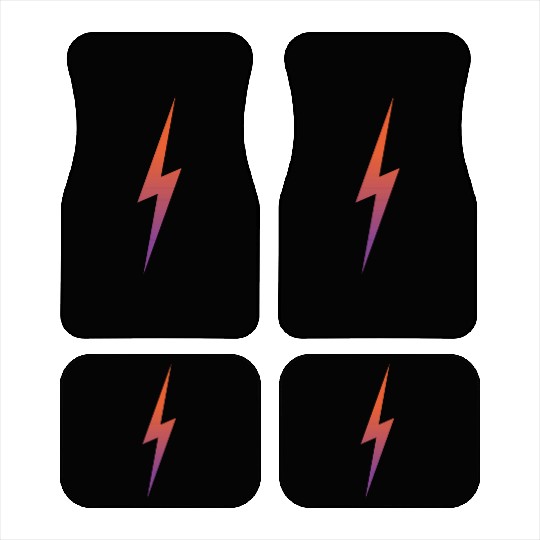Lightning Bolt Car Mats