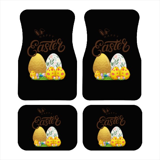 Happy easter sayings egg bunny Car Mats