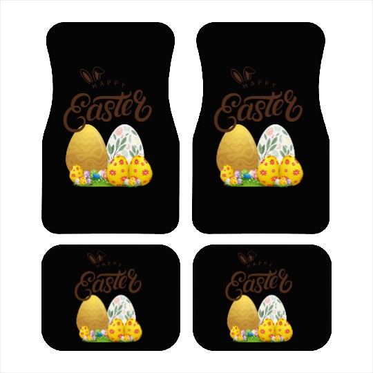 Happy easter sayings egg bunny Car Mats